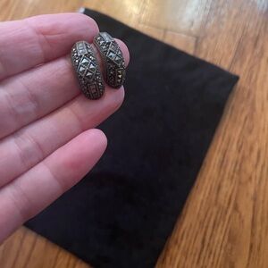 Vintage Sterling Silver Marcasite earrings